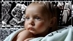 Ecografía serena de embarazo en desarrollo