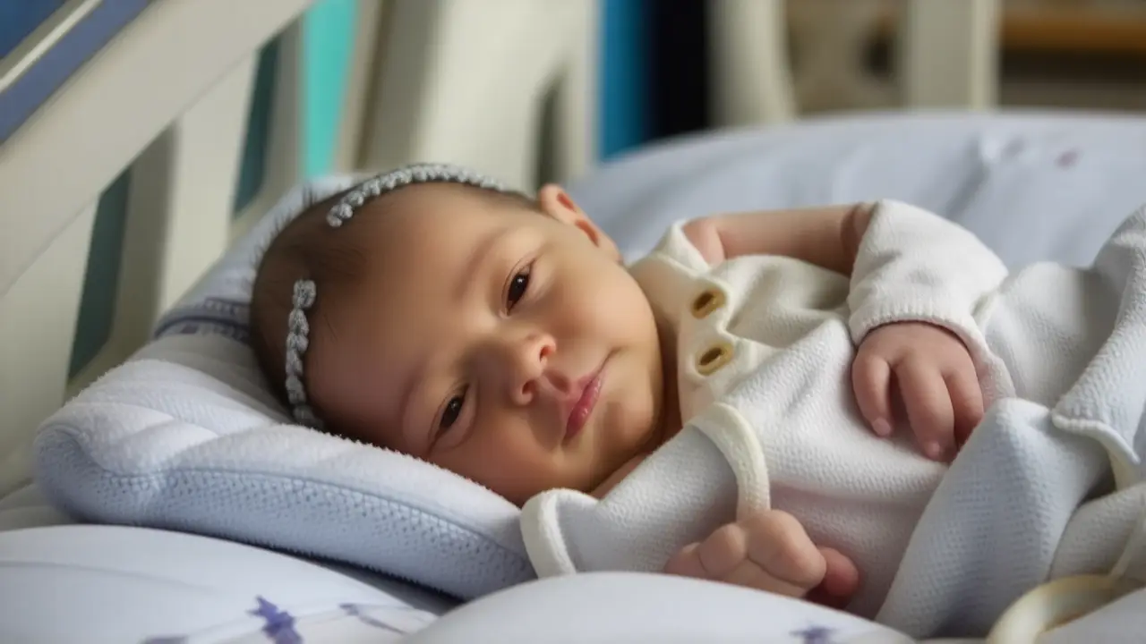 Un recién nacido transmite calma hospitalaria