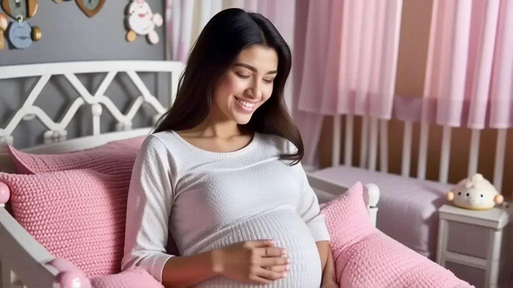 Una mujer embarazada